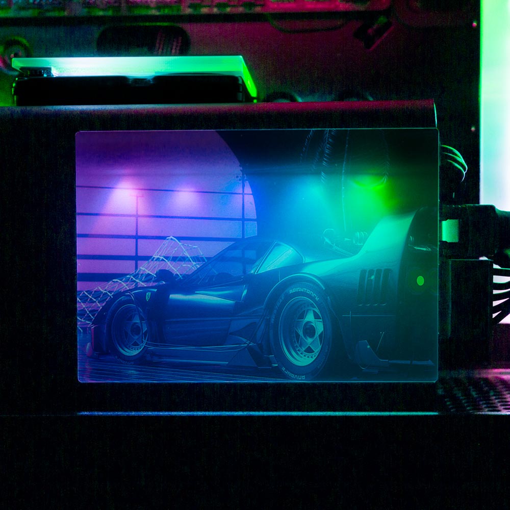 F40 Sunset RGB SSD Cover Horizontal - Skie Graphic Studio - V1Tech