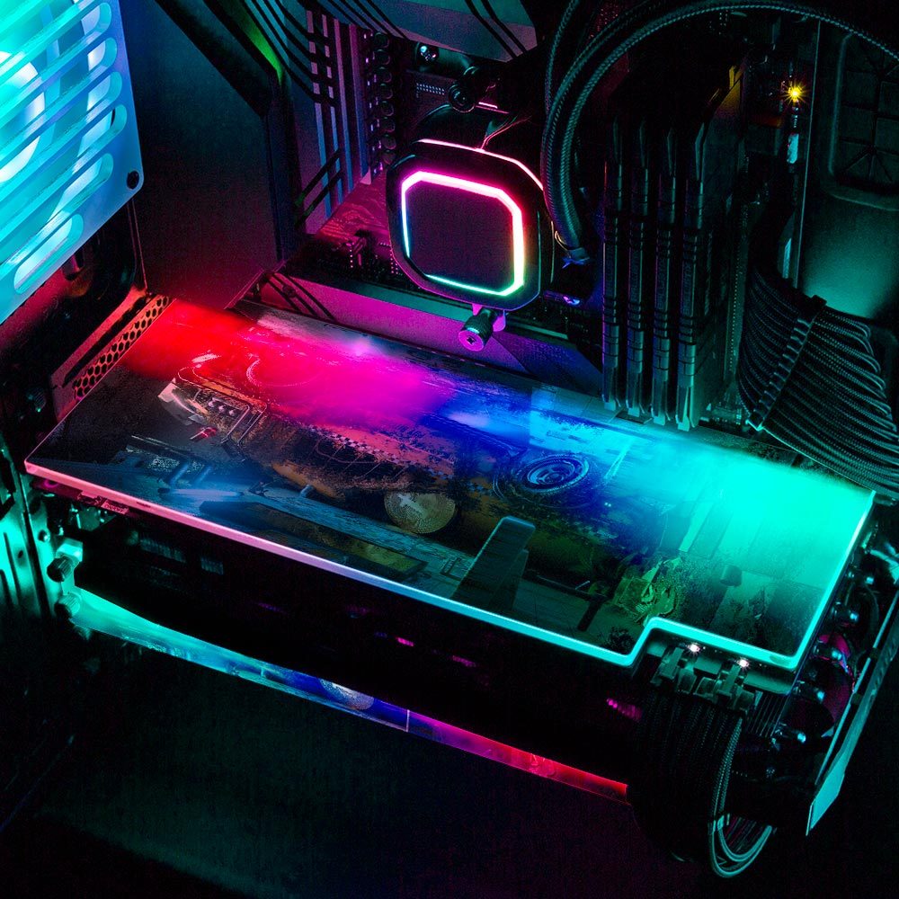 Fall of Coins RGB GPU Backplate - Skie Graphic Studio - V1Tech