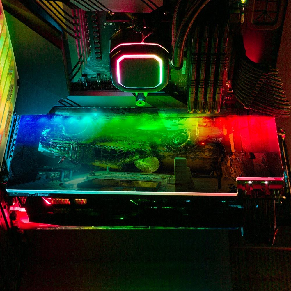 Fall of Coins RGB GPU Backplate - Skie Graphic Studio - V1Tech