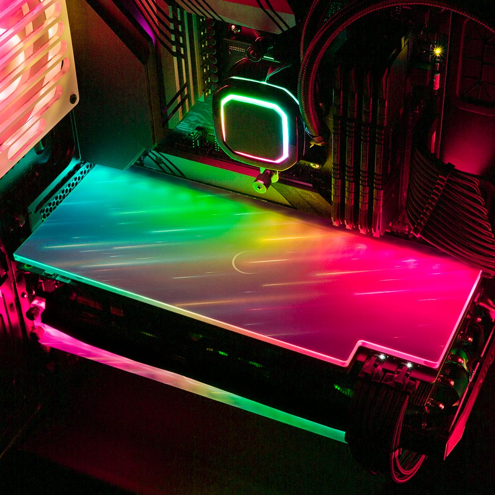 Falling Stars RGB GPU Backplate - Ismaeel Shaikh - V1Tech