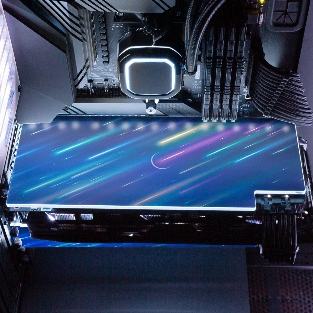 Falling Stars RGB GPU Backplate - Ismaeel Shaikh - V1Tech