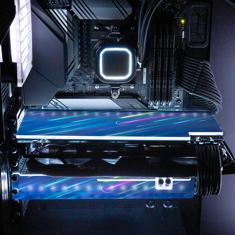 Falling Stars RGB GPU Backplate - Ismaeel Shaikh - V1Tech