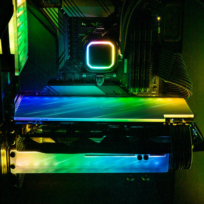 Falling Stars RGB GPU Backplate - Ismaeel Shaikh - V1Tech