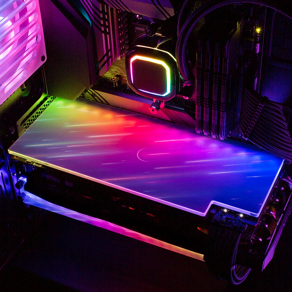 Falling Stars RGB GPU Backplate - Ismaeel Shaikh - V1Tech