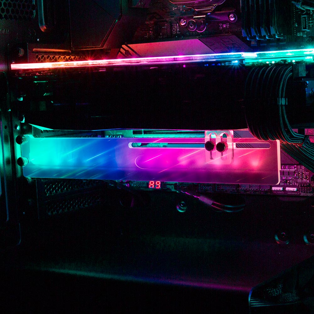 Falling Stars RGB GPU Support Bracket - Ismaeel Shaikh - V1Tech