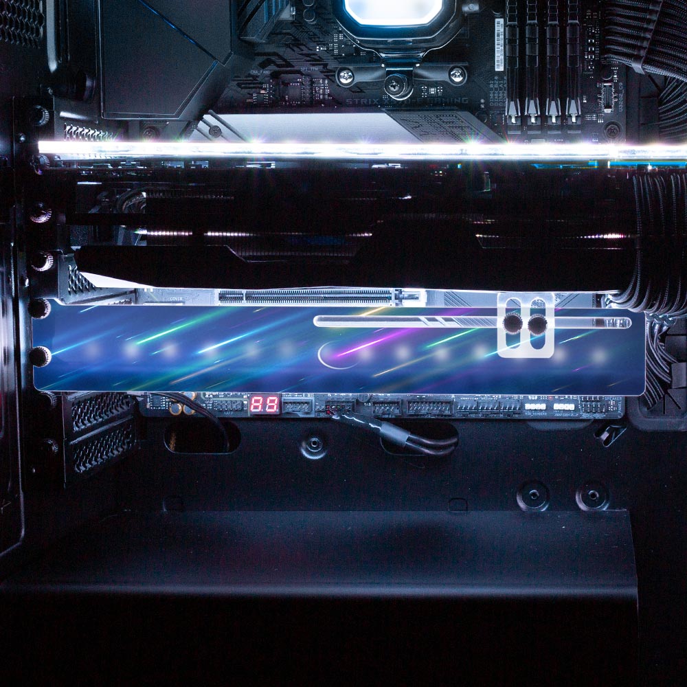 Falling Stars RGB GPU Support Bracket - Ismaeel Shaikh - V1Tech