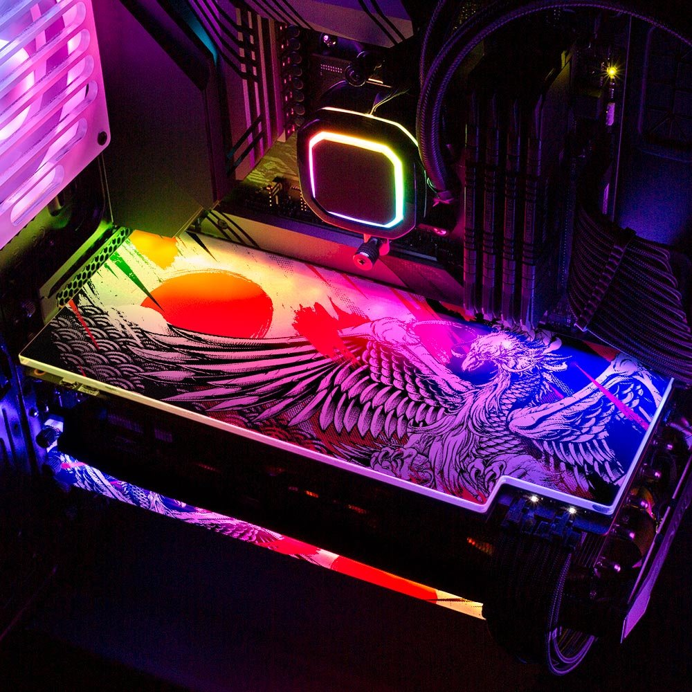 Fire Phoenix RGB GPU Backplate - Daniele Caruso - V1Tech