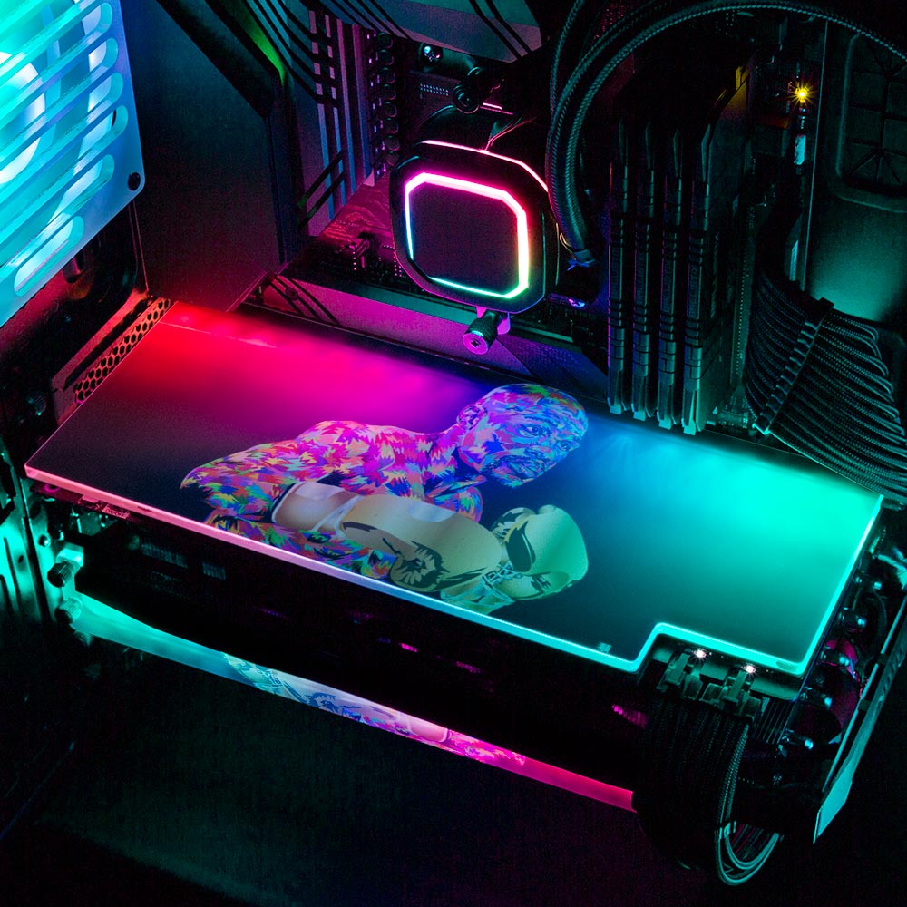 Floyddrome RGB GPU Backplate - Technodrome1 - V1Tech