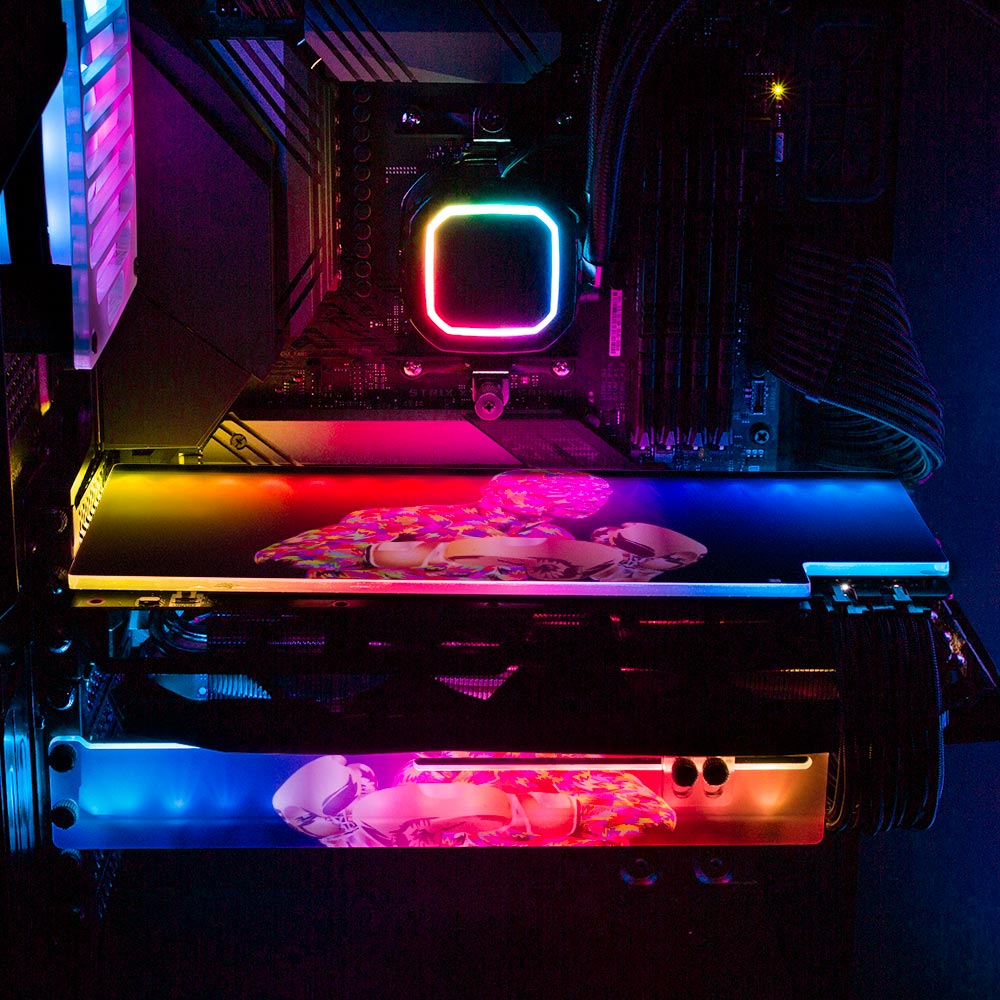 Floyddrome RGB GPU Backplate - Technodrome1 - V1Tech