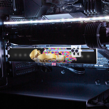 Floyddrome RGB GPU Support Bracket - Technodrome1 - V1Tech