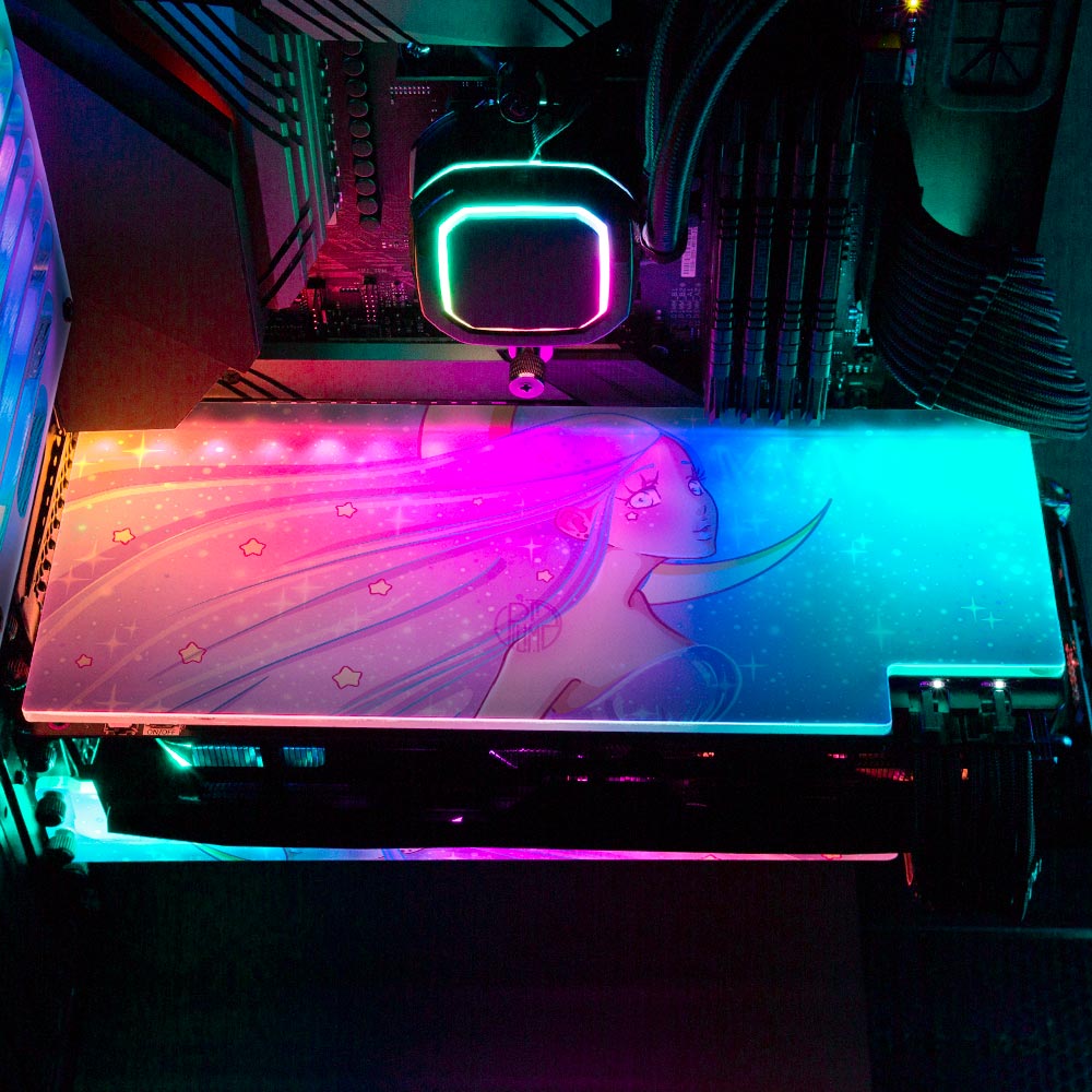 Fly With Me RGB GPU Backplate - Piumeli - V1Tech