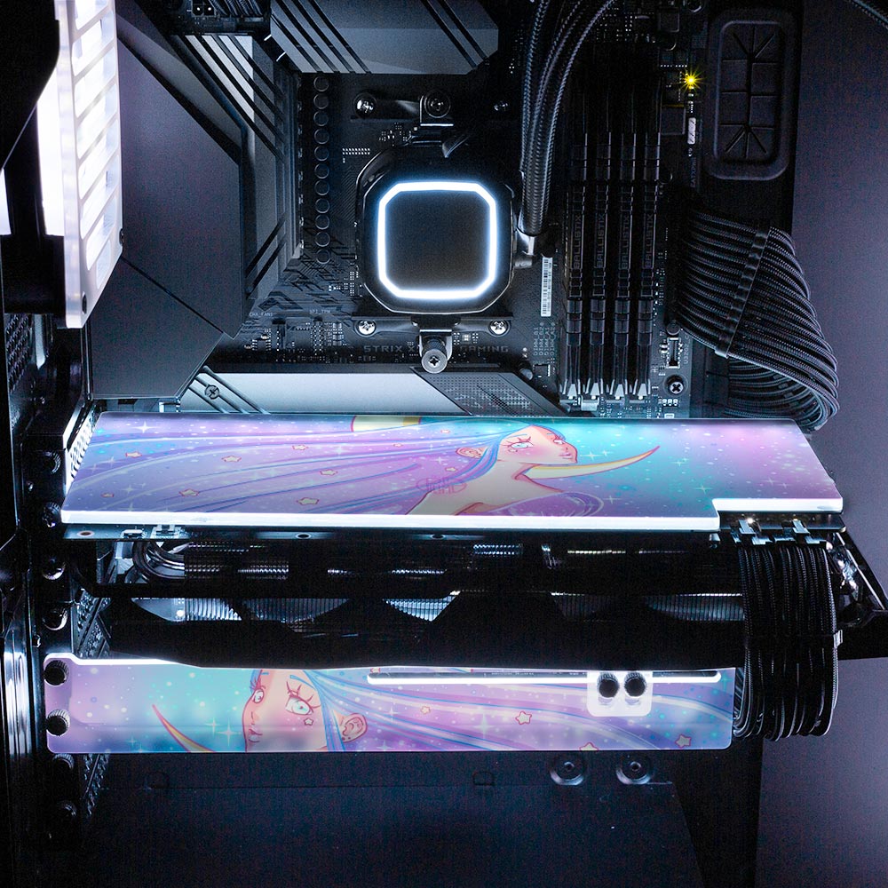 Fly With Me RGB GPU Backplate - Piumeli - V1Tech