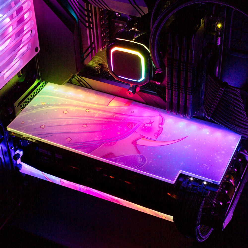 Fly With Me RGB GPU Backplate - Piumeli - V1Tech