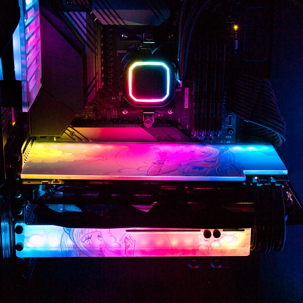 Flying Dreams RGB GPU Backplate - Piumeli - V1Tech