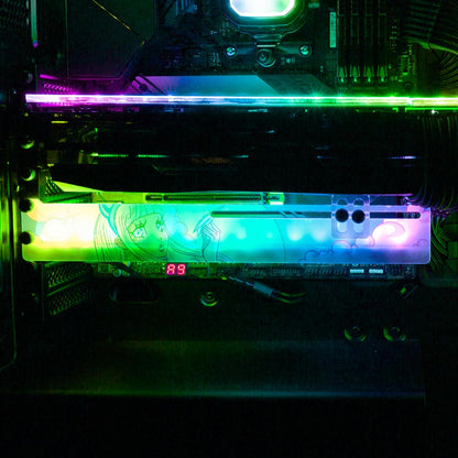 Flying Dreams RGB GPU Support Bracket - Piumeli - V1Tech