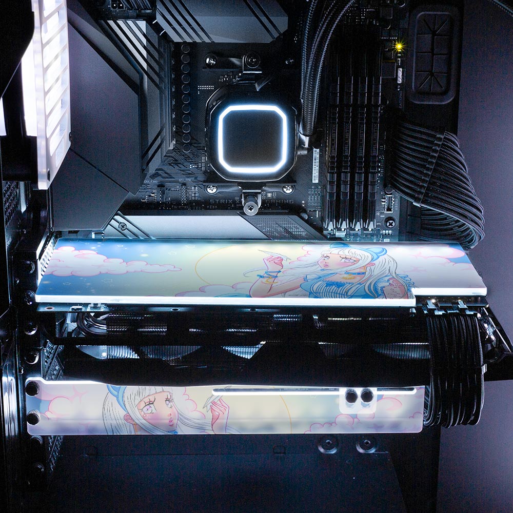 Flying Dreams RGB GPU Support Bracket - Piumeli - V1Tech