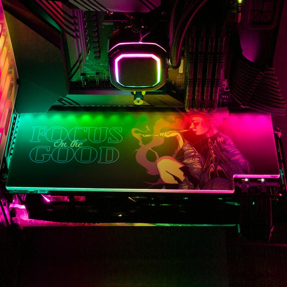 Focus Geisha RGB GPU Backplate - HeyMoonly - V1Tech