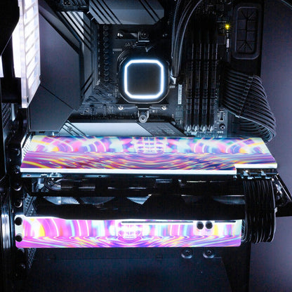 Found Another Portal RGB GPU Backplate - Guedda HM - V1Tech