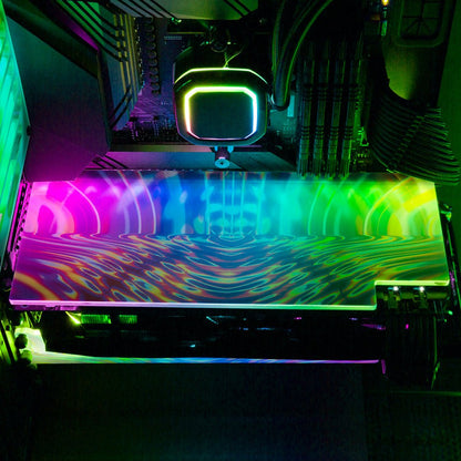 Found Another Portal RGB GPU Backplate - Guedda HM - V1Tech