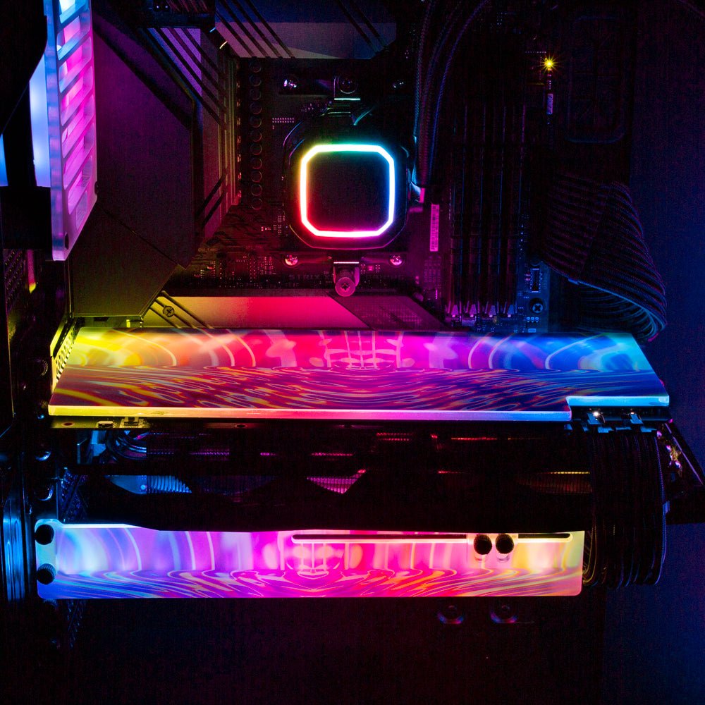 Found Another Portal RGB GPU Backplate - Guedda HM - V1Tech