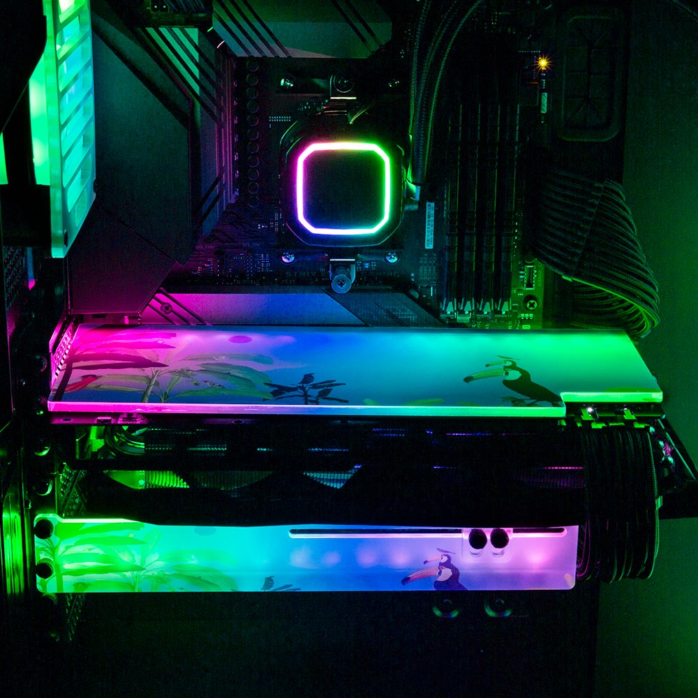 Friends RGB GPU Backplate - Spectacular.way - V1Tech