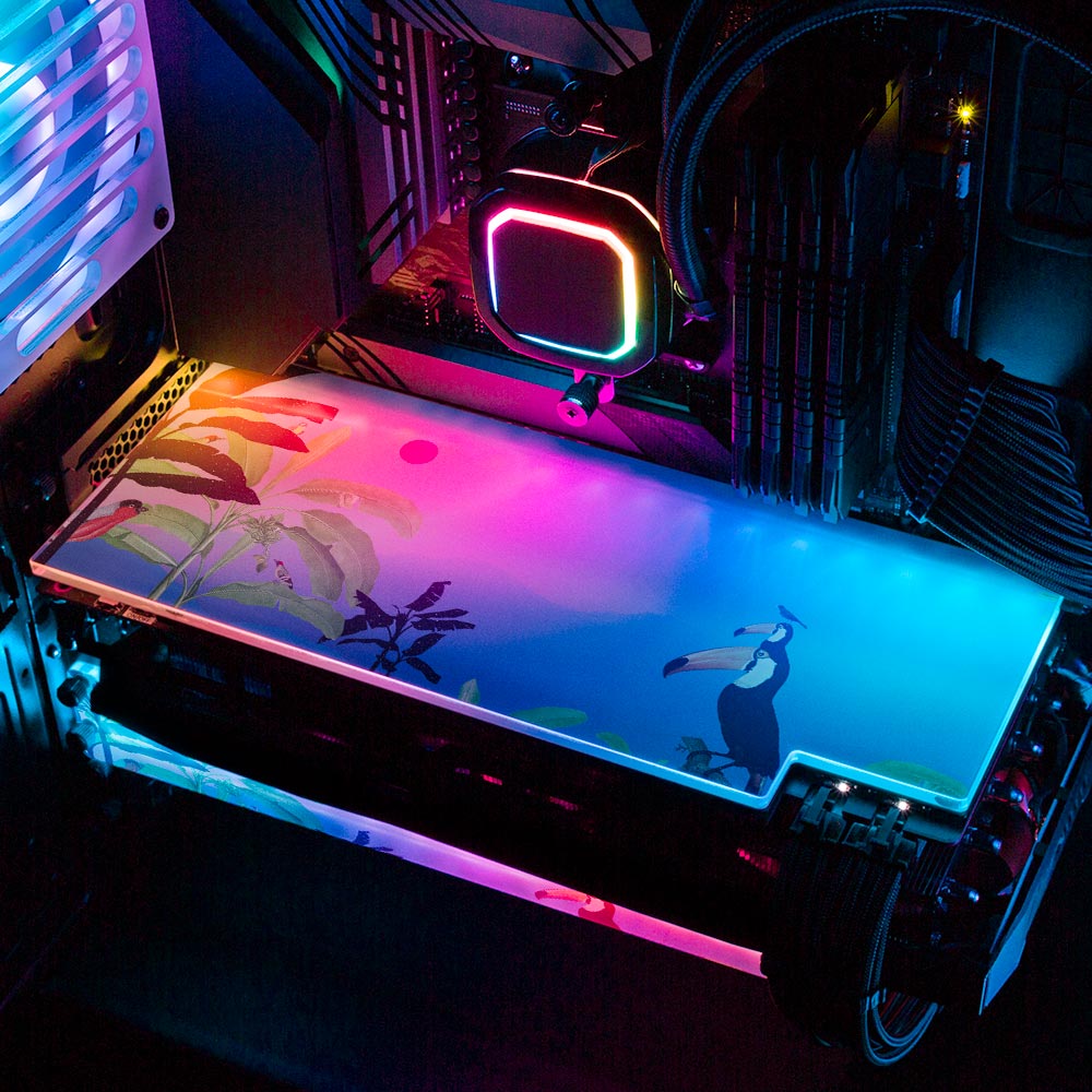 Friends RGB GPU Backplate - Spectacular.way - V1Tech