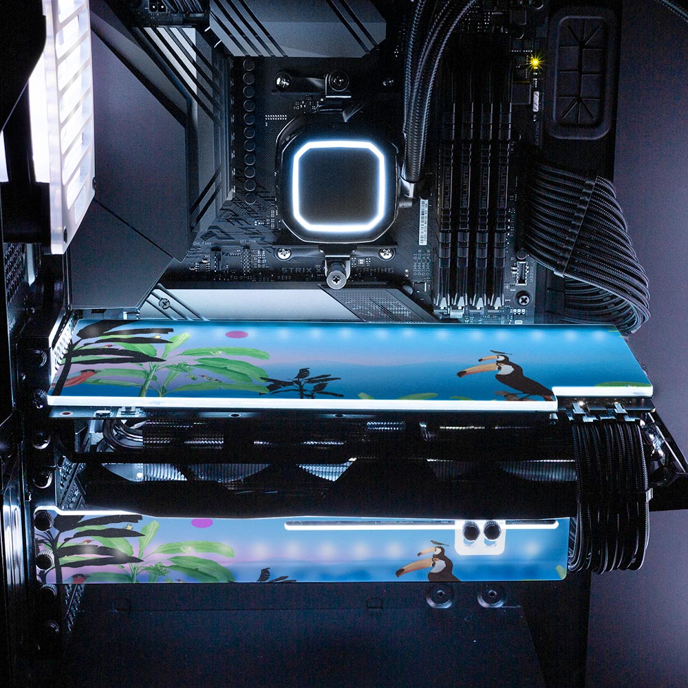 Friends RGB GPU Support Bracket - Spectacular.way - V1Tech