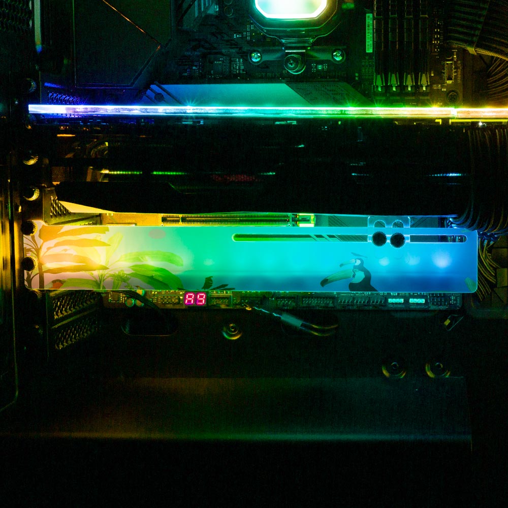 Friends RGB GPU Support Bracket - Spectacular.way - V1Tech