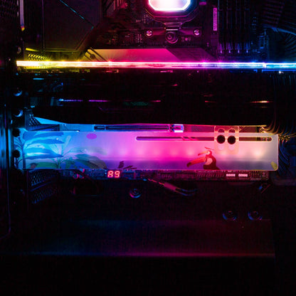 Friends RGB GPU Support Bracket - Spectacular.way - V1Tech