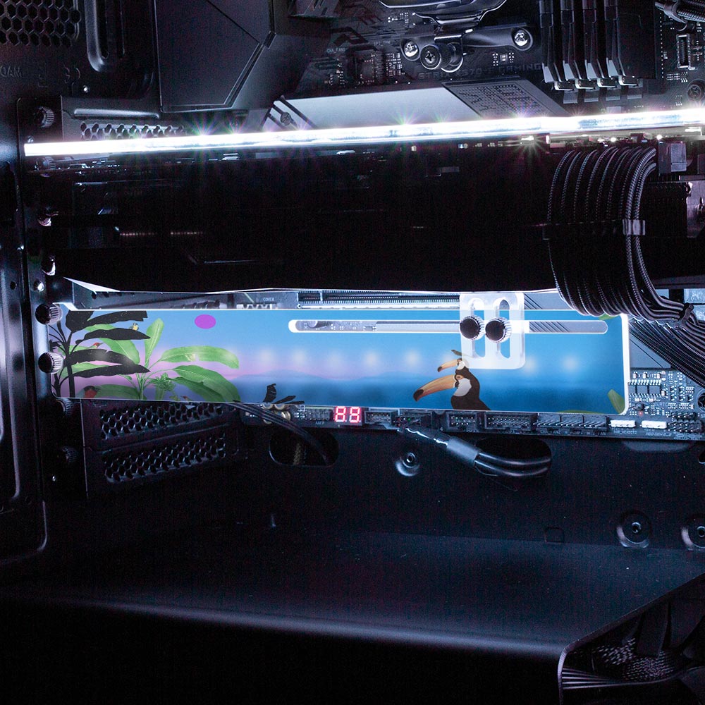 Friends RGB GPU Support Bracket - Spectacular.way - V1Tech