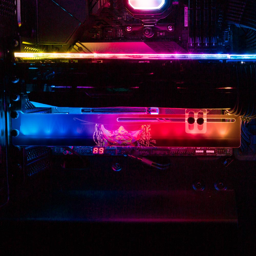 Futuredrome RGB GPU Support Bracket - Technodrome1 - V1Tech