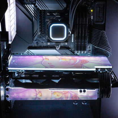 Galaxy Girl RGB GPU Backplate - Piumeli - V1Tech