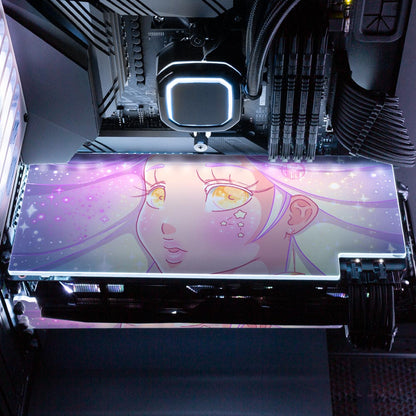 Galaxy Girl RGB GPU Backplate - Piumeli - V1Tech