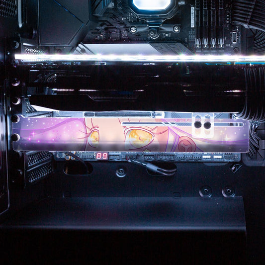 Galaxy Girl RGB GPU Support Bracket - Piumeli - V1Tech