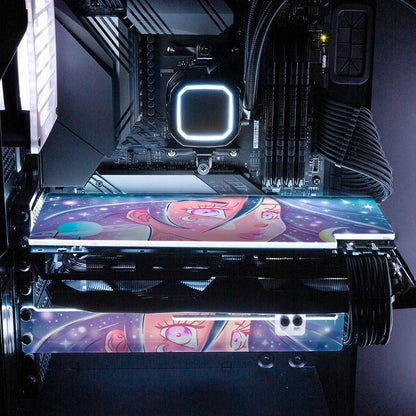 Galaxy Hair RGB GPU Backplate - Piumeli - V1Tech