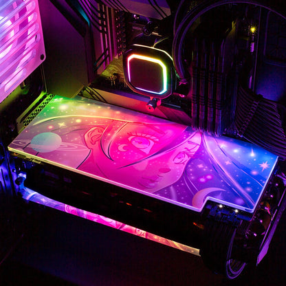 Galaxy Hair RGB GPU Backplate - Piumeli - V1Tech