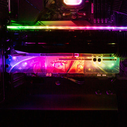 Galaxy Hair RGB GPU Support Bracket - Piumeli - V1Tech