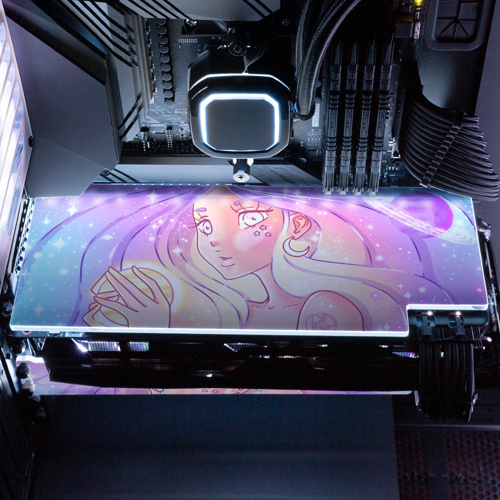 Galaxy Pastel Girl RGB GPU Backplate - Piumeli - V1Tech