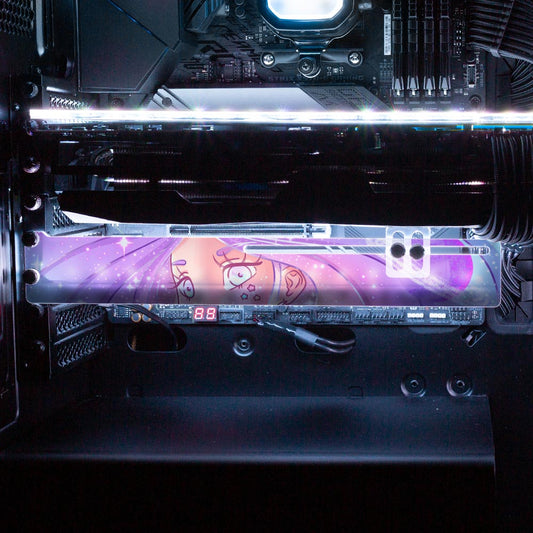 Galaxy Pastel Girl RGB GPU Support Bracket - Piumeli - V1Tech