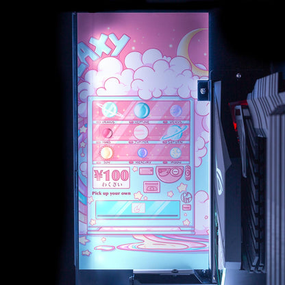 Galaxy Vending Machine Lian Li O11 and Dynamic and XL Rear Panel Plate Cover with ARGB LED Lighting - Piumeli - V1Tech