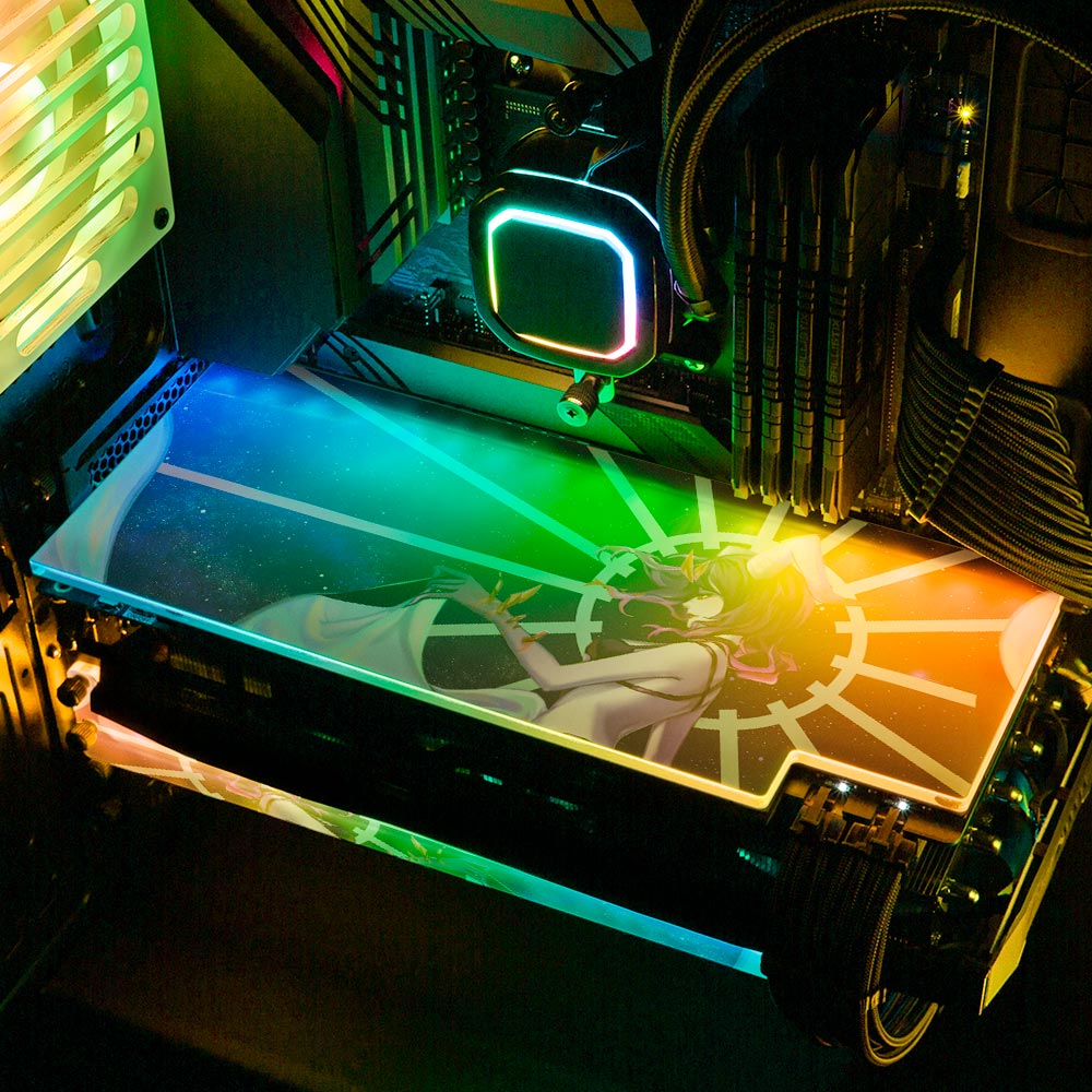 Galaxy Void Walker RGB GPU Backplate - Ghost Data - V1Tech