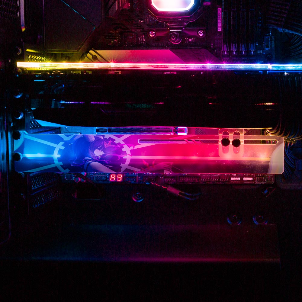 Galaxy Void Walker RGB GPU Support Bracket - Ghost Data - V1Tech