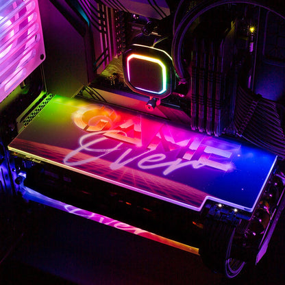 Game Over RGB GPU Backplate - Devil May Create - V1Tech