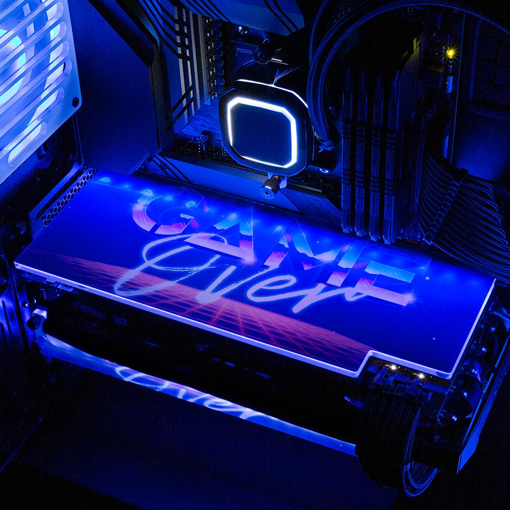 Game Over RGB GPU Backplate - Devil May Create - V1Tech