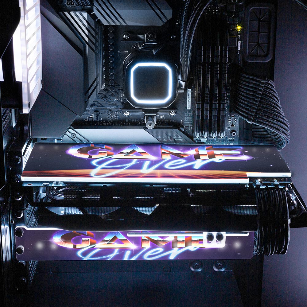 Game Over RGB GPU Backplate - Devil May Create - V1Tech