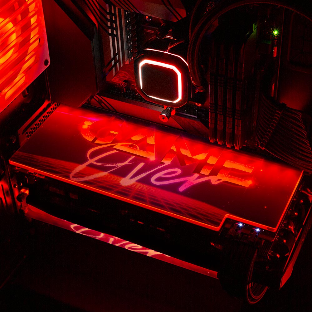 Game Over RGB GPU Backplate - Devil May Create - V1Tech