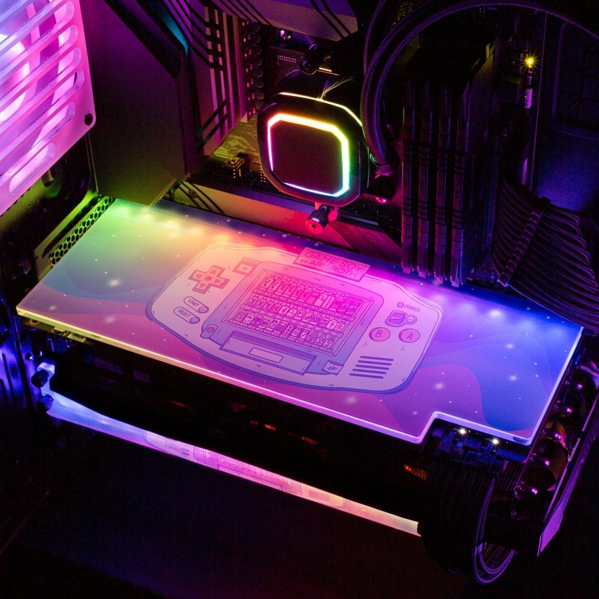 GameSoy Vending RGB GPU Backplate - Aris Roth - V1Tech