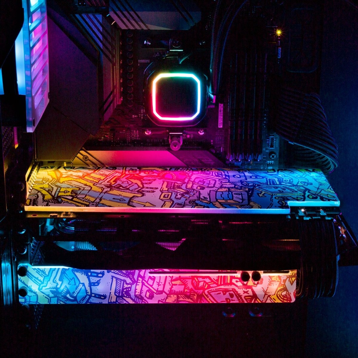 GenX Lines RGB GPU Backplate - Dune Haggar - V1Tech