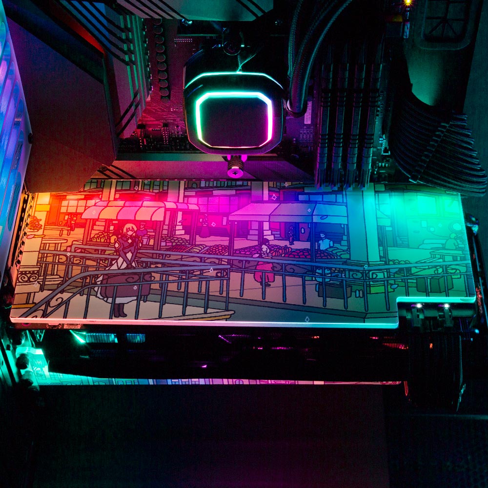 Ghostwriter RGB GPU Backplate - Seerlight - V1Tech