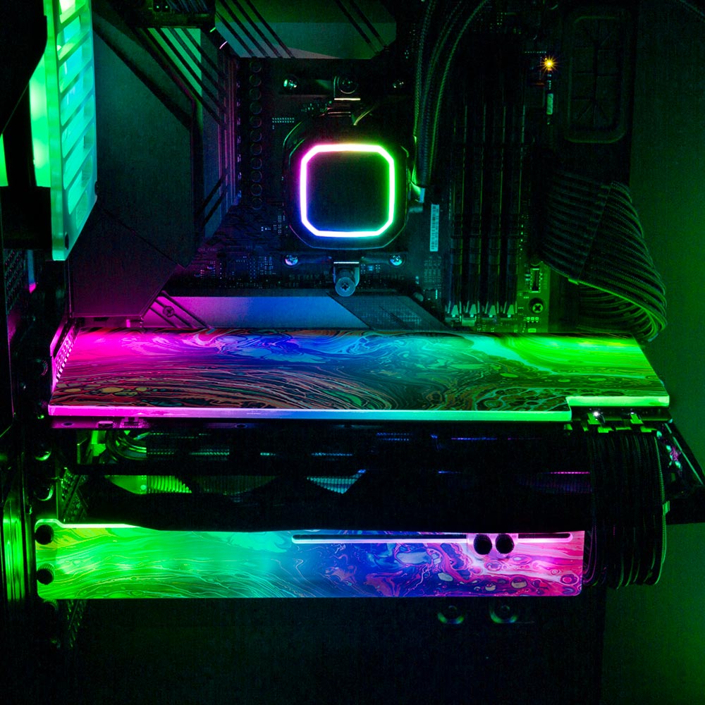 Glorious You RGB GPU Support Bracket - Geoglyser - V1Tech